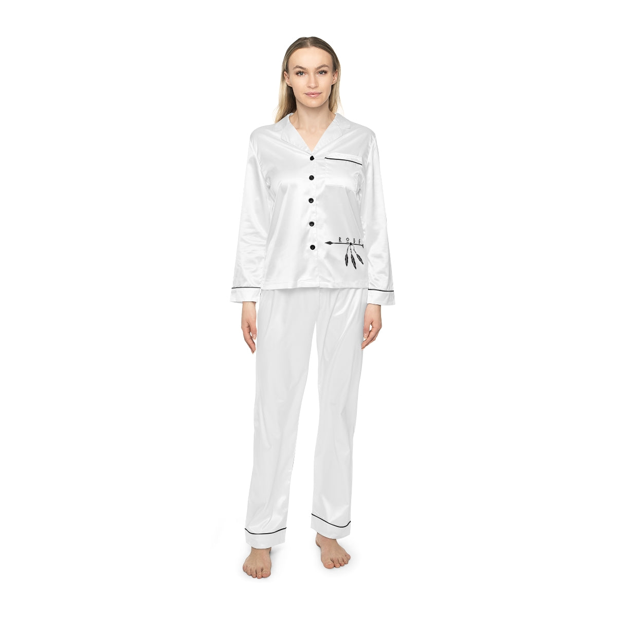 Women's Satin Pajamas (AOP)