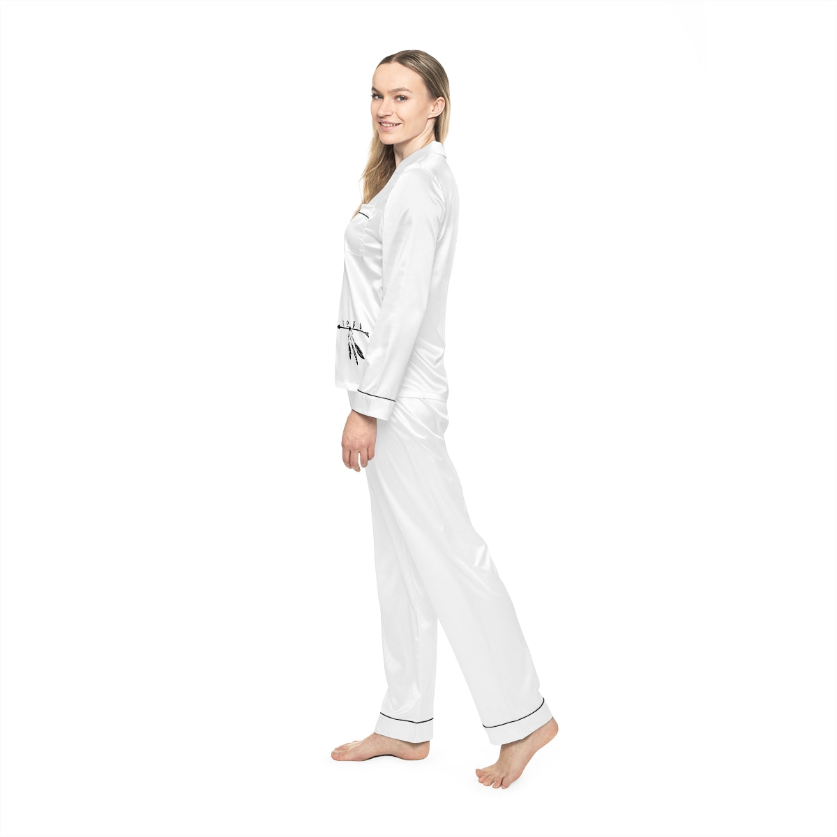 Women's Satin Pajamas (AOP)